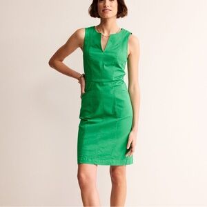 Boden Helena Green Chino Short Dress